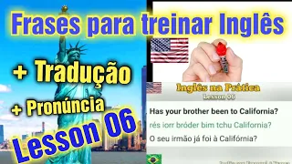 Aprender Inglês com Frases Úteis. Lesson 06 tradução. Learn English with Useful Phrases translation.