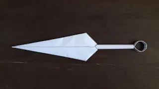 سيف بالورق تعلم كيف تصنع سلاح النينجا الكوناي بالورق اوريغامي 