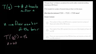 Function Notation Word Problems Practice