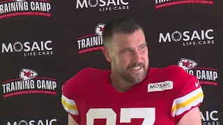 Chiefs Travis Kelce jokingly mimics Patrick Mahomes voice praises his leadership