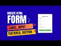HTML CSS Full Course 2026 Lesson 6A - HTML Forms Input Types Explained