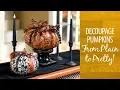 Decoupage Pumpkins From Plain to Pretty Watch the Entire Annie s Creative Studio Episode Now