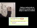 Java NM - Example 2 Calling a method with an argument is another way to assign a value to a variable