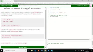 freeCodeCamp-Understand Where an Object s Prototype Comes From