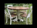 Solid Ash Round 51 Pedestal Dining Table Set