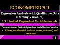 Econometrics II Limited dependent variable Models Part 4 in Amharic and English