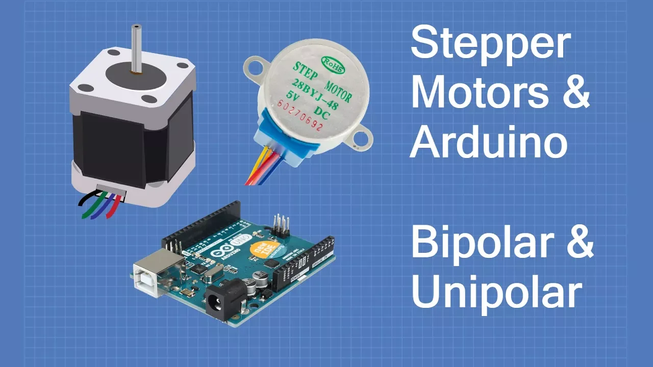 Stepper Motors with Arduino - Controlling Bipolar & Unipolar stepper motors