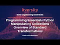 Programming Essentials Python - Manipulating Collections