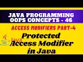 Protected access modifiers in java Access Modifiers in Java concepts and practice ex