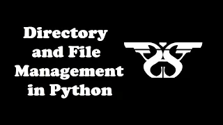 88 Directory and File Management in Python with Code getcwd mkdir rename rmdir rmtree