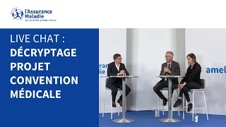 Nouvelle convention médicale : live chat avec Thomas Fatôme et Marguerite Cazeneuve