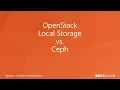 OpenStack Local Storage vs Ceph Webinar vom 24 April 2019