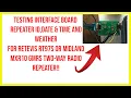 Testing interface Id date time weather retevis rt97s or midland mxr10 GMRS two-way radio repeater