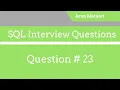 SQL Interview Question 23 - Is SQL Case Sensitive