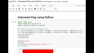 Indonesia Flag using Python