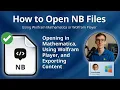 How to Open NB Files Wolfram Mathematica or Wolfram Player