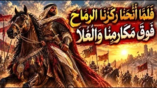 فلما انخنا ركزنا الرماح فوق مكارمنا والعلا   المتنبي   ألا كل ماشية الخيزلى دندنها