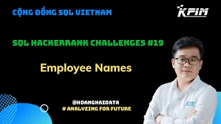 SQL HackerRank Challenges - Employee Names