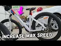 HOW TO INCREASE THE MAX TOP SPEED ON SONDORS SMART STEP FOLD X BIKE
