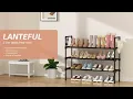 B0DG217MLL - 3 Tier Shoe Rack Shoe Organizer with 5 Hook Shoe Shelf Storage for Sneaker and Boot