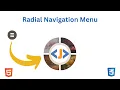 Radial Menu Effect Using HTML CSS Circular Navigation Menu Animation