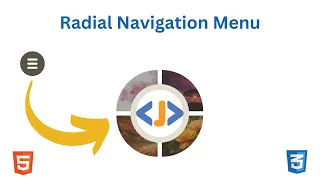 Radial Menu Effect Using HTML CSS Circular Navigation Menu Animation