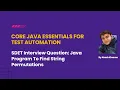 Java Program To Find String Permutations