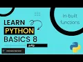 Python Basics 8 Build In Functions Sorting Len Range Tamil