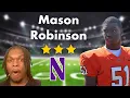 Mason Robinson Highlights Reaction Northwestern Football Commit
