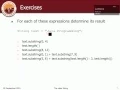 361 CS101 Selected Methods from the class String