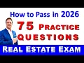 75 Questions with Answers to Pass the Real Estate Exam in 2026 Test Question Review