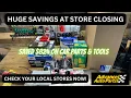 822 Saved On Car Parts Tools Advanced Auto Stores Going Out Of Business Get The Deals Now