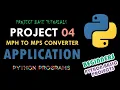 Python Programming MPH to MPS Conversion App Beginners Python Projects Python Tutorials