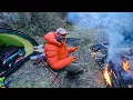 Download Lagu GREATEST Winter Camping Trip Ever with HUGE fire