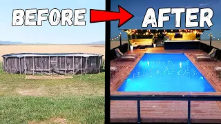 I turned a 500 pool into my DREAM pool