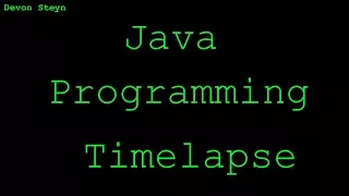 Java Programming Time Lapse Dodge The Bars