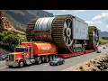Download Lagu Extreem gevaarlijke vrachtwagenrijvaardigheden | Overmaatse transportmachines aan het werk
