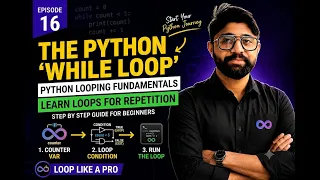 Python While Loop Explained Loops in Python for Beginners Learn Python Episode 16
