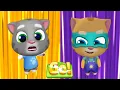 Lagu Talking Tom Hero Dash - Full Bosses Raccoons Outfits Avatars Vs Heroes Diamond Suits Fight - Tom Hit