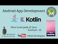How to set path of Java Hindi