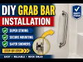 How to Install a Grab Bar in a Fiberglass Shower the RIGHT Way Secure DIY Safety Upgrade