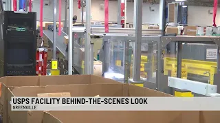Behind the scenes USPS Processing and Distribution Center in Greenville