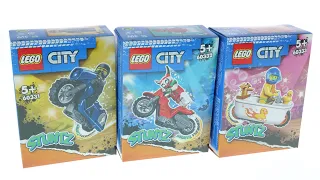 All LEGO City Stuntz Bike Sets Summer 2022 Compilation/Collection Speed Build