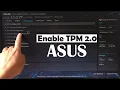 How to enable TPM 2 0 on ASUS to install Windows 11