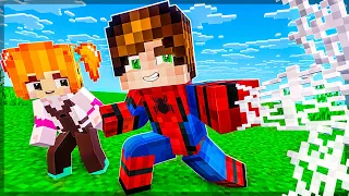 ÖRÜMCEK ADAM OLUP HER YERE AĞ ATTIK! 🕸️ - Minecraft