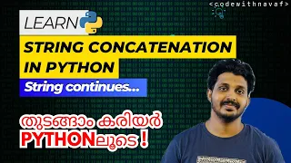 EP 13 String Concatenation String in Python Learn Python