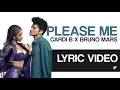 Download Lagu Cardi B \u0026 Bruno Mars - Please Me | Lyric Video