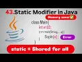 Declarations and Access Modifiers in Java Part 8 Static Modifier in Java Explained Fight4Tech