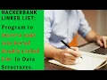 Insert a node into a sorted Doubly Linked List HackerRank Data structures