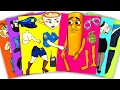 Download Lagu PRETTY COP Ballerina Cappuccina and BAD BOY Tung Tung Tung Sahur Italian Brainrot | Sticker Book DIY